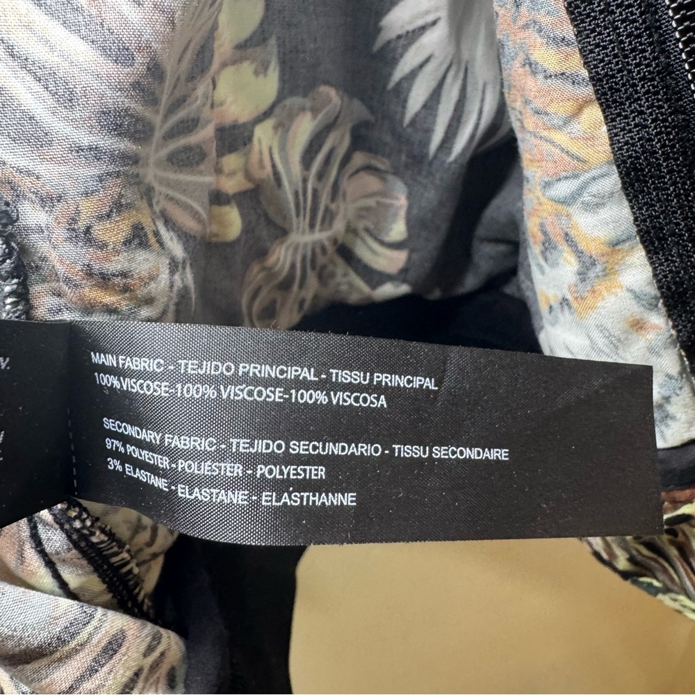 Denim & Flower by Ricky Singh Black Tiger Print Bomber Jacket – XL - Picture 10 of 10